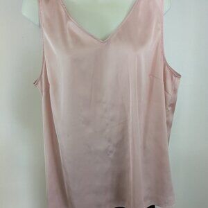 Talbots Womens XL Dressy Pink  Satiny Tank Top